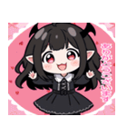毎日使える悪魔少女スタンプ（個別スタンプ：12）
