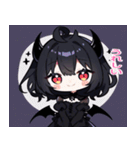 毎日使える悪魔少女スタンプ（個別スタンプ：17）