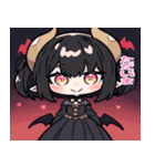 毎日使える悪魔少女スタンプ（個別スタンプ：25）