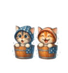 梅雨cat（個別スタンプ：1）