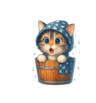 梅雨cat（個別スタンプ：4）
