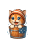 梅雨cat（個別スタンプ：5）