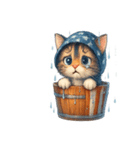 梅雨cat（個別スタンプ：6）