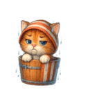 梅雨cat（個別スタンプ：7）