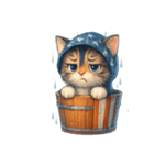 梅雨cat（個別スタンプ：8）