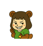 やさしいたぬきの表情スタンプ（個別スタンプ：8）