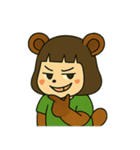 やさしいたぬきの表情スタンプ（個別スタンプ：9）