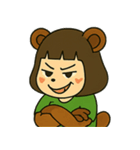 やさしいたぬきの表情スタンプ（個別スタンプ：12）