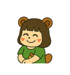 やさしいたぬきの表情スタンプ（個別スタンプ：17）