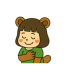 やさしいたぬきの表情スタンプ（個別スタンプ：18）