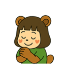 やさしいたぬきの表情スタンプ（個別スタンプ：20）
