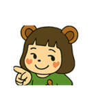 やさしいたぬきの表情スタンプ（個別スタンプ：22）