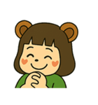 やさしいたぬきの表情スタンプ（個別スタンプ：24）