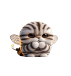 ハチねこ頑張り中,（個別スタンプ：13）