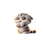 ハチねこ頑張り中,（個別スタンプ：17）