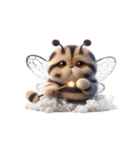 ハチねこ頑張り中,（個別スタンプ：32）