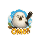 リアルでかわいいシマエナガLINEスタンプ（個別スタンプ：8）