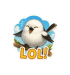 リアルでかわいいシマエナガLINEスタンプ（個別スタンプ：9）