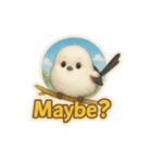 リアルでかわいいシマエナガLINEスタンプ（個別スタンプ：17）