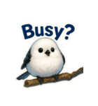 リアルでかわいいシマエナガLINEスタンプ（個別スタンプ：19）