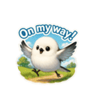 リアルでかわいいシマエナガLINEスタンプ（個別スタンプ：34）