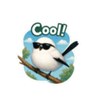 リアルでかわいいシマエナガLINEスタンプ（個別スタンプ：35）