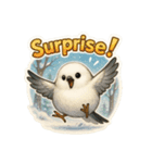 リアルでかわいいシマエナガLINEスタンプ（個別スタンプ：37）