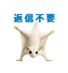 白い系フクモモスタンプ（個別スタンプ：32）