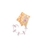 ふんわり手描きパステル手帳ステッカー（個別スタンプ：22）