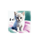 かわいい猫であいさつ（個別スタンプ：9）