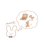 青ネクタイのうさぎくん（個別スタンプ：6）