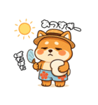 しばいぬの「すやきち」夏Ver,（個別スタンプ：3）