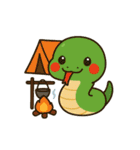 へびと過ごす夏のシーン（個別スタンプ：2）