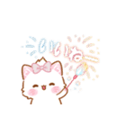 【夏】子ねこモニカのかわいいソーダフェア（個別スタンプ：5）