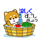 飛び出す！豆柴「夏を感じる」（個別スタンプ：17）