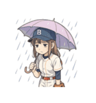 野球 女子 部活 スポーツ かわいい（個別スタンプ：16）