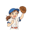 野球 女子 部活 スポーツ かわいい（個別スタンプ：24）