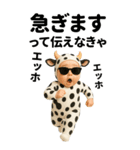 エッホエッホ 赤ちゃん 伝えなきゃ【牛柄】（個別スタンプ：23）