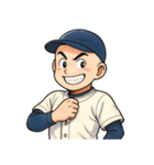 野球 男子 部活 スポーツ かわいい（個別スタンプ：12）