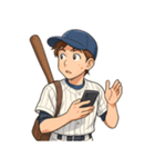野球 男子 部活 スポーツ かわいい（個別スタンプ：18）