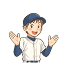 野球 男子 部活 スポーツ かわいい（個別スタンプ：22）