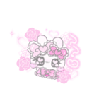姫かわいいうさぎ♡♡（個別スタンプ：3）