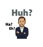 英語と日本語を操るバイリンガル男（個別スタンプ：6）