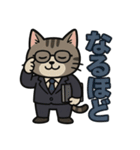 ビジネス猫の共感スタンプ（個別スタンプ：13）