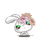 うさぎのボタン（わたしはエマの中から）（個別スタンプ：38）