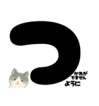 【ていねい】白黒ねこのことばスタンプ（個別スタンプ：20）