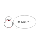 小鳥たちのふきだしスタンプ（あいさつ）（個別スタンプ：12）