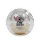 動物をモチーフにしたカプセルトイイラスト（個別スタンプ：3）