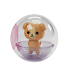 動物をモチーフにしたカプセルトイイラスト（個別スタンプ：8）