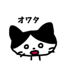 感情豊かなハチワレネコ（個別スタンプ：3）